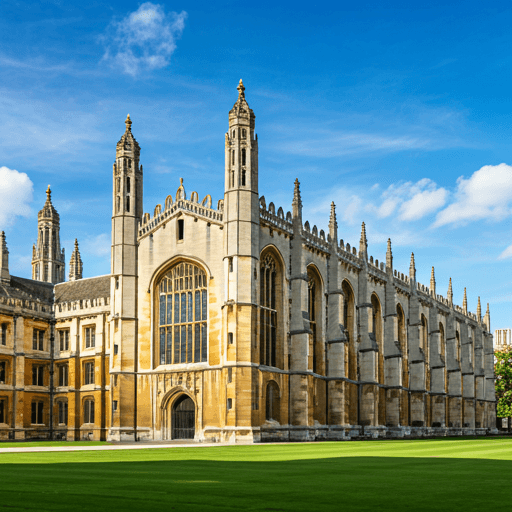 University of Cambridge classic gothic architecture with historical spires and stone walls