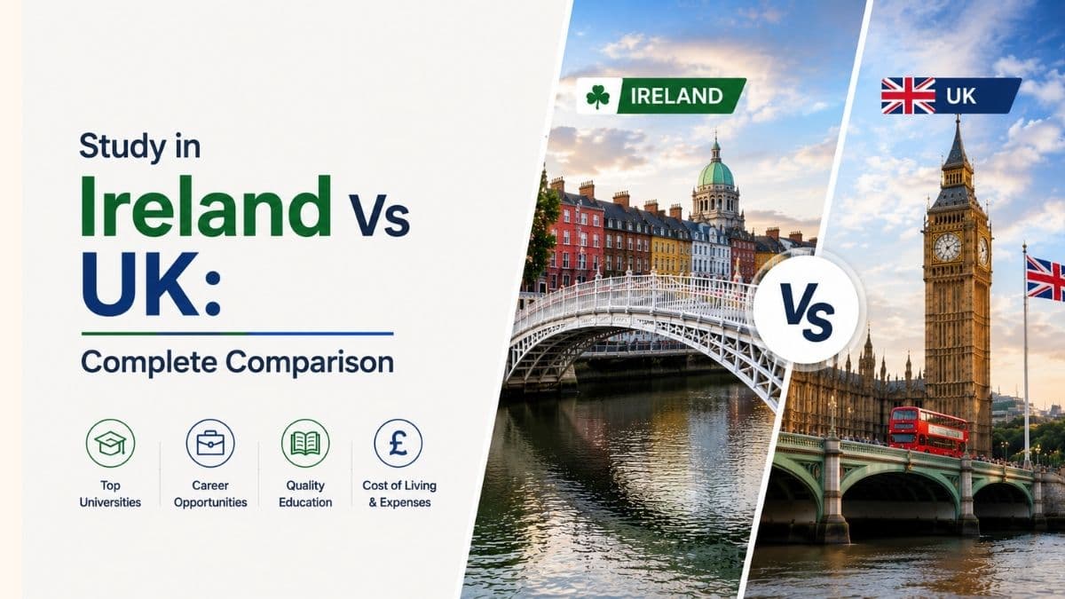 Study in Ireland Vs UK 2026: Complete Comparison 