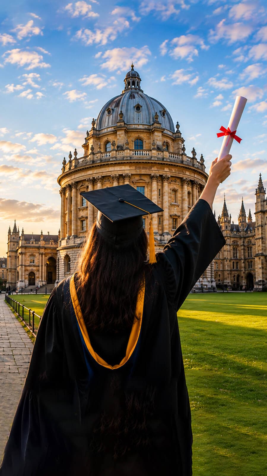 Student preparing to study abroad