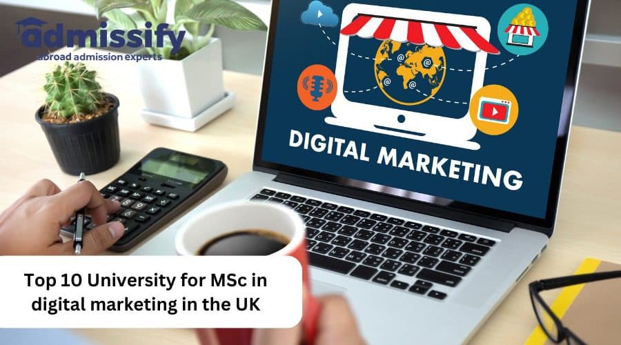 Top 10 University For MSc in Digital Marketing in UK 2026