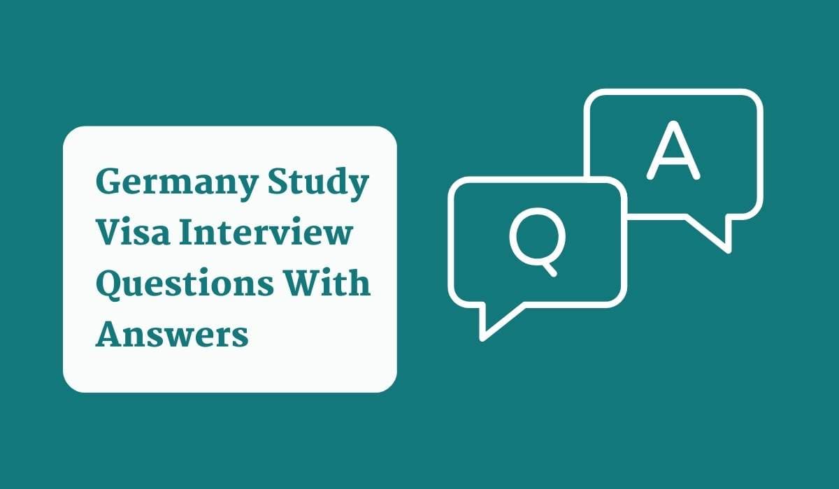 Germany Study Visa Interview Questions With Answers (2026)