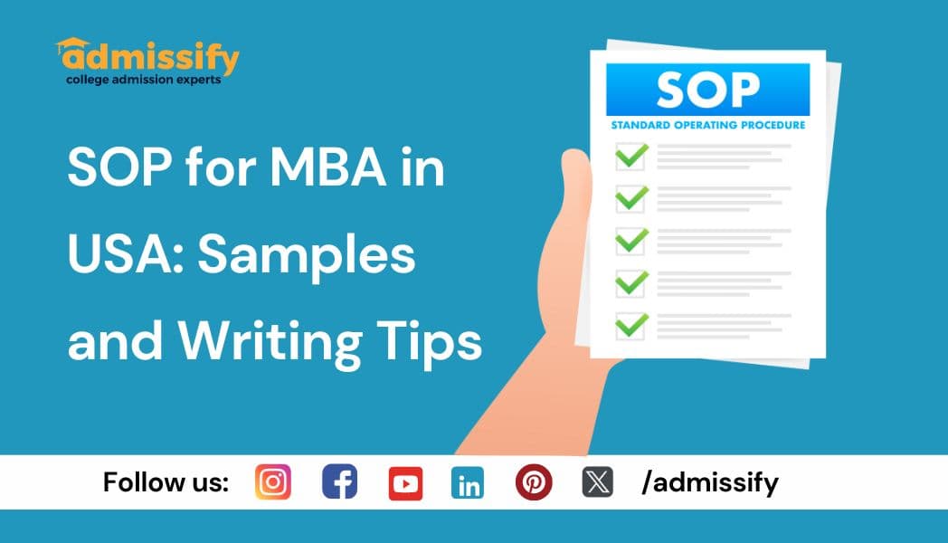 SOP for MBA in USA 2026: Samples and Writing Tips