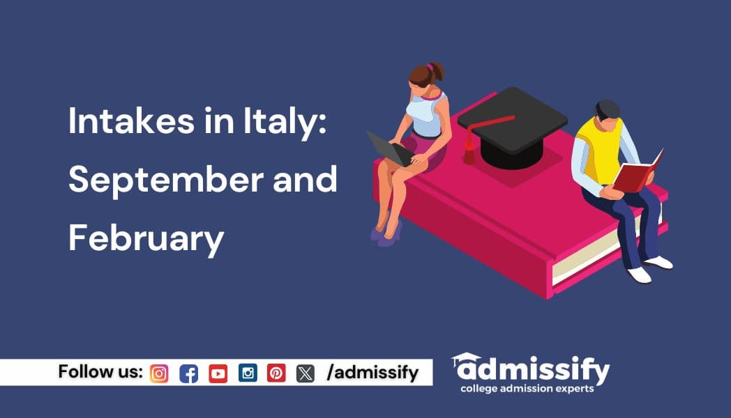 Intakes in Italy 2026: September and February