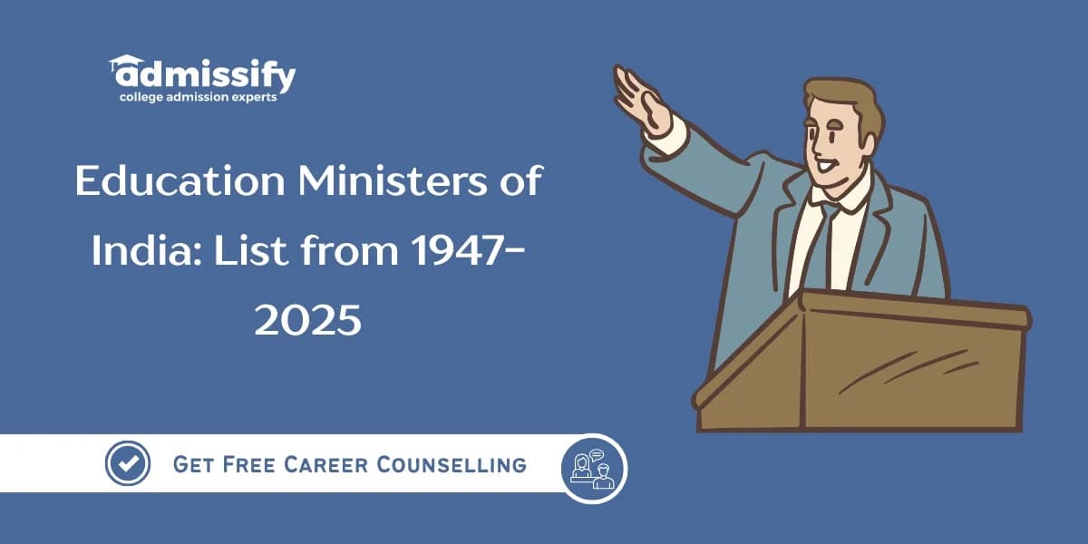 Education Ministers of India: List from 1947-2026