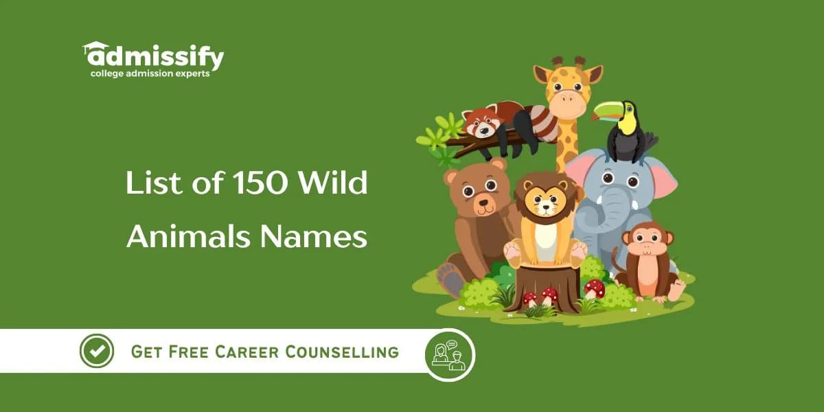 List of 150 Wild Animals Name