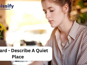 Cue card - Describe A Quiet Place.