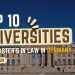 Top 10 universities for masters in law in germany